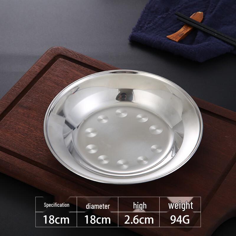 Yuzhuxun European Style Stainless Steel Shallow Plate
