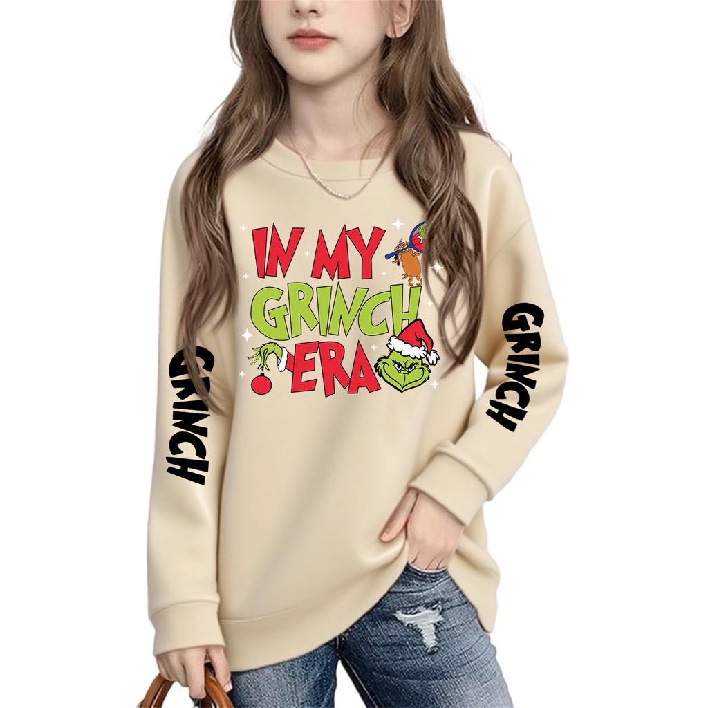 Boys Girls Child Fashion Daily Versatile Casual Crewneck Sweatshirts Daily Long Sleeve Patchwork Top Sweatshirts