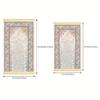 Multi-Style Geometric Islamic Prayer Rug Polyester Portable Muslim Salah Mat Ramadan  Gift Arch Home Decor Prayer Carpet