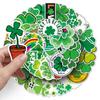 50 Four-Leaf Clover Waterproof Stickers for Suitcases & Laptops - Creative & Trendy Travel Decoration