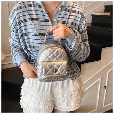 Chunri Backpack Bag Women's New Chain Rhombus Shoulder Crossbody Backpack Large Capacity