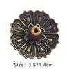 2pcs Incense Holder for Sticks Alloy Incense Burner Creative 3 Levels Lotus Incense Stick Holder and Detachable Ash Catcher