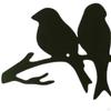 Birds On The Branch Metal Wall Art, Hanging Crafts Ornaments Bird Sculpture Animal Figurine for