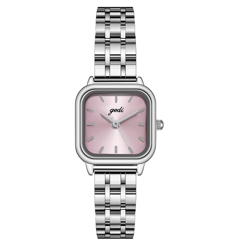High-Value Women'S Watch, Simple And Exquisite, High-End Quartz Watch, Women'S Niche Square Steel Belt Watch