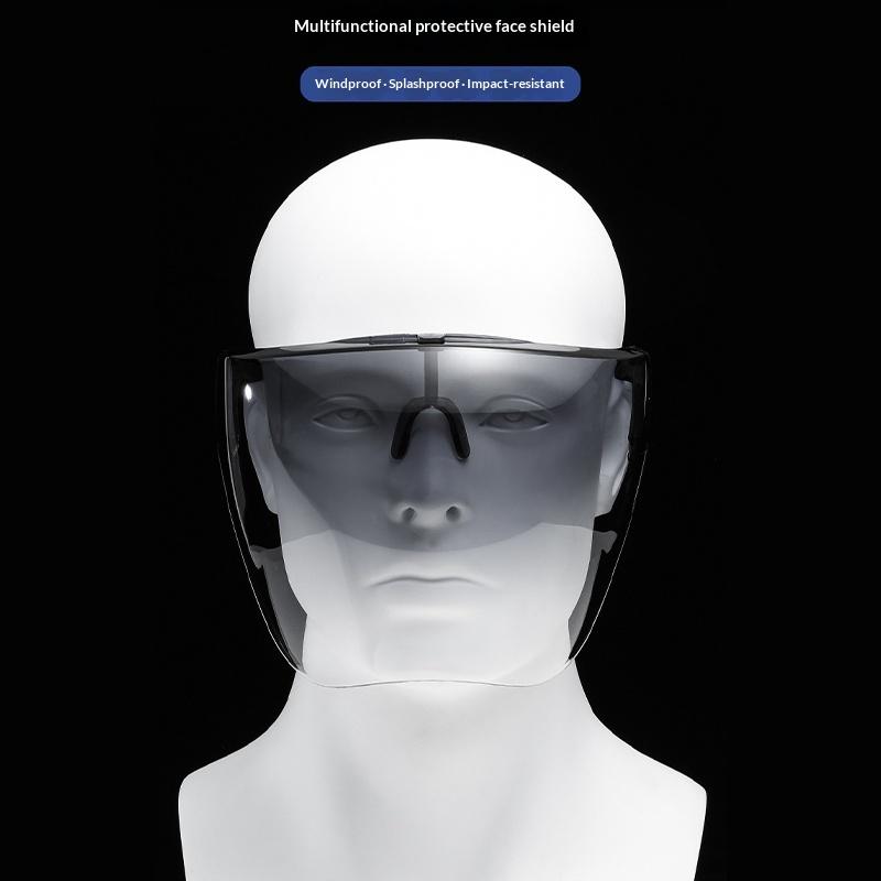 Full Face Mask Anti-Fog Anti-Splash Safety Goggle Cycling Sunglasses Transparent Protective Faceshield Face Cover Sun Glasses