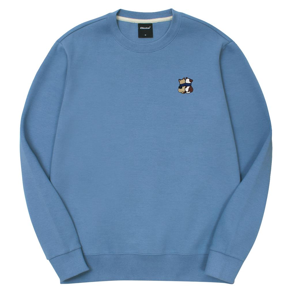 OKSTAR Cat Friends Embroidered Double-Sided Sweatshirt (Type B)