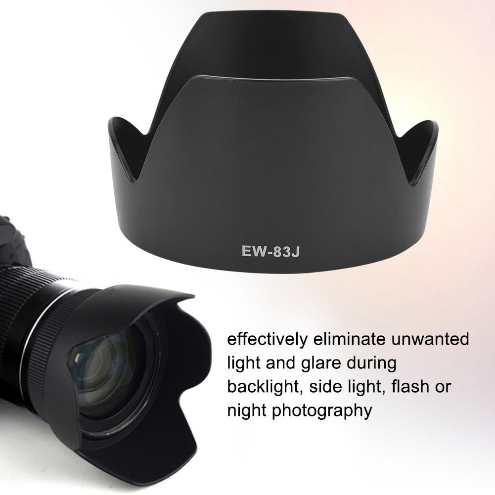 EW 83J ABS Mount Lens Hood Replacement for Canon EF S 17 55mm F 2.8 IS USM