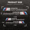 keychain 1Set Car Door Creative Stickers Logo Styling Decoration Decal Accessories For BMW Performance F30 E90 E46 3 5 7 Series gzjm96
