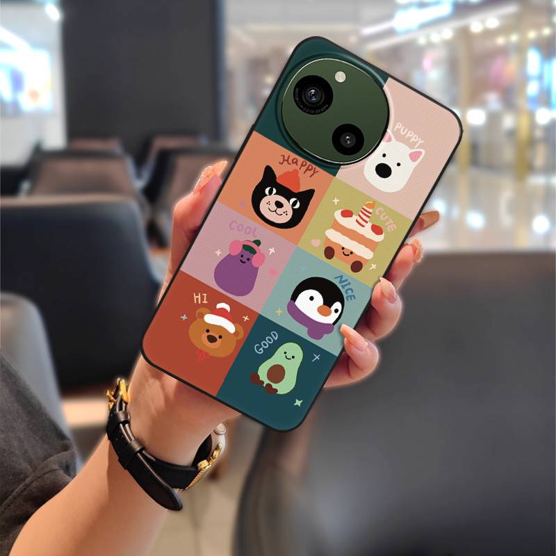 Graffiti Soft case Phone Case For Sharp Aquos R9/SH-51E Back Cover Durable Anti-dust Phone Pouch Cute Cartoon TPU