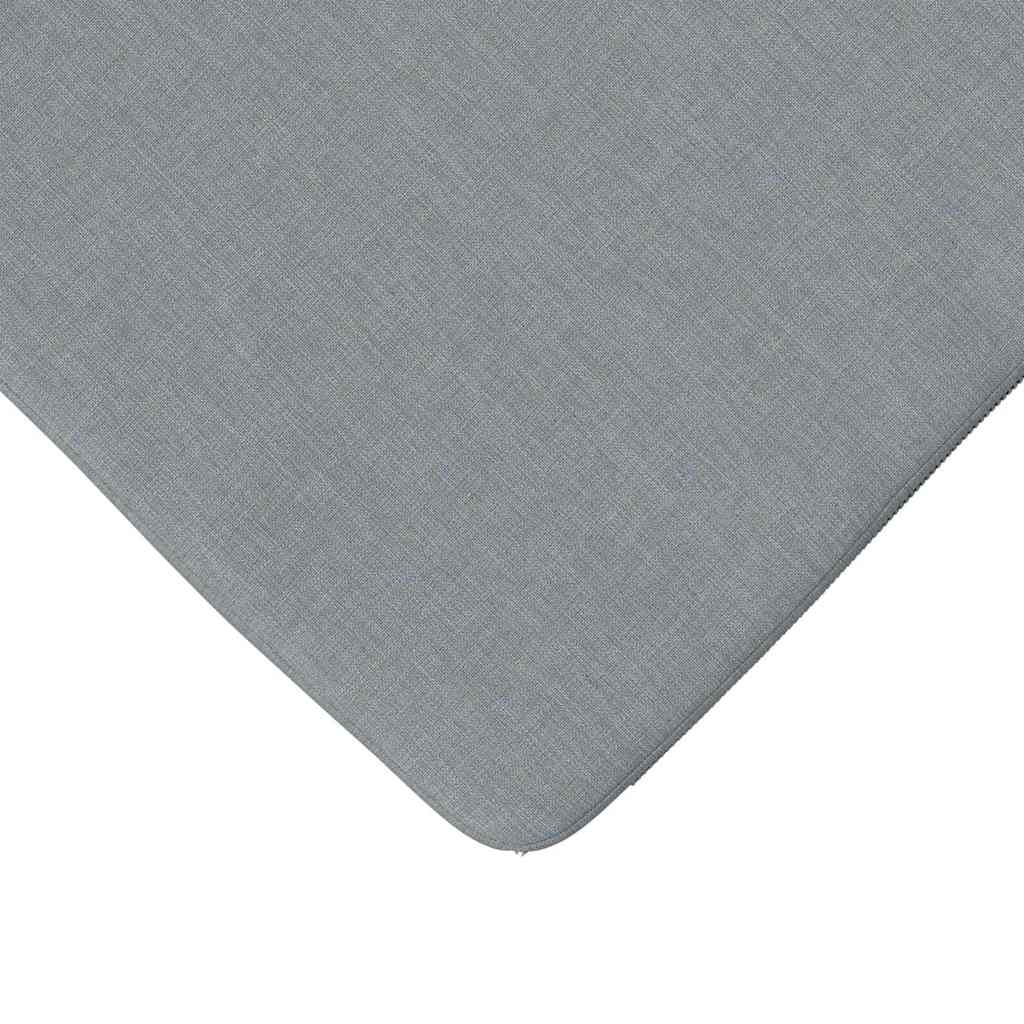 Seat Cushions 4 Pcs Light Grey 40 X 40 X 3 Cm Fabric