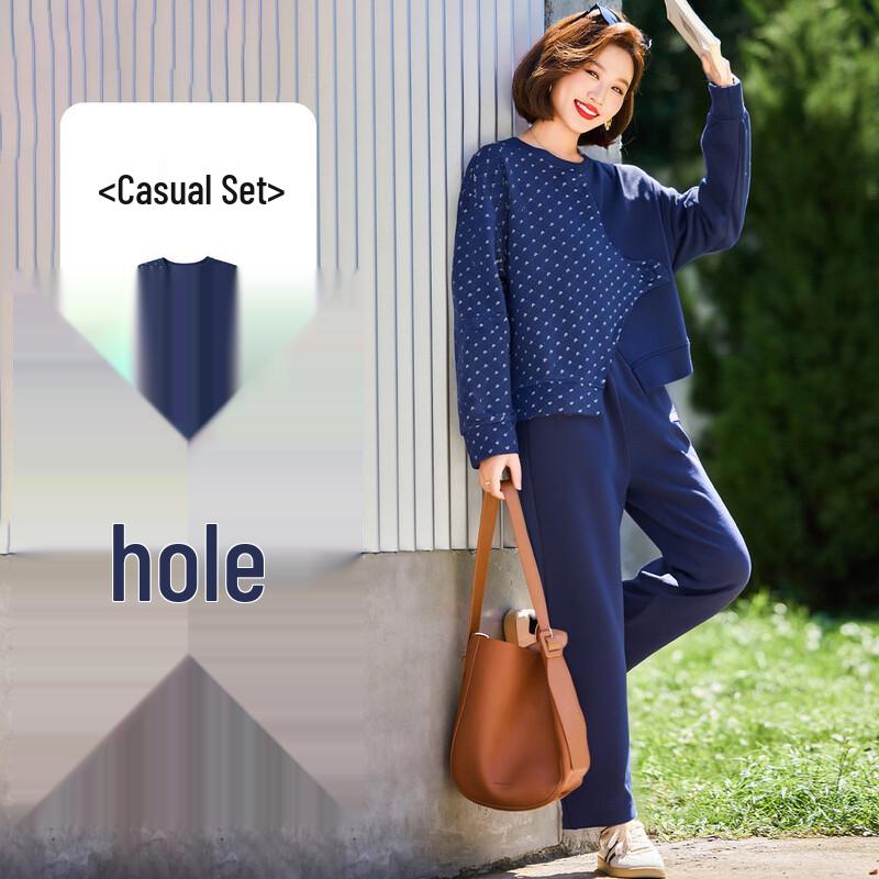 

Женский модный повседневный костюм-двойка (Худи и брюки с высокой посадкой) 4XL