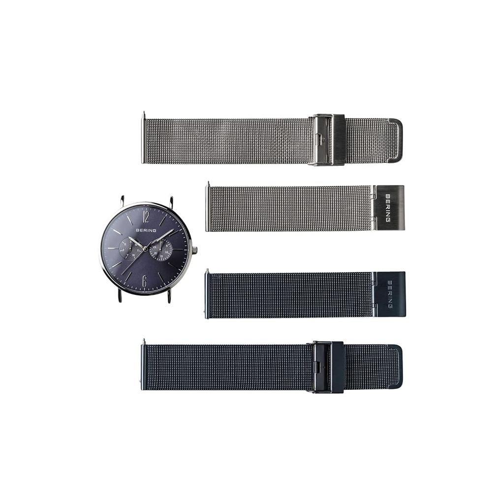 BERING Analog Quartz Classic Collection Watch Stainless Steel Strap Sapphire Crystal Genuine Imported Product 3 Year Internal Warranty Sapphire Glass