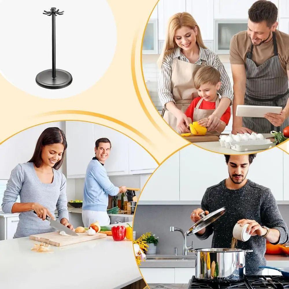 with Water Tray Kitchen Utensils Stand 360 Degree Rotating Cooking Utensils Hanger  Home
