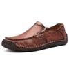 Spring and Autumn New Casual Leather Shoes Men's Genuine Leather Slip-on Men's Driving Soft Leather Soft Bottom Plus Size Men's Shoes Trend