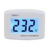 1 Piece Flat US Plug / Round EU Plug AC 80-300V LCD Digital  Voltmeter for Homes Offices Industrial Mining Enterprises Voltage Monitoring