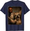 Funny Chihuahua Ghost Boo Halloween Selfie Dog Meme T-Shirt