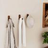 Multi-Purpose Nordic Style Wood Wall Hooks Self Adhesive No-drill Self Adhesive Hooks Space Saving Key Holder Home Storage Use