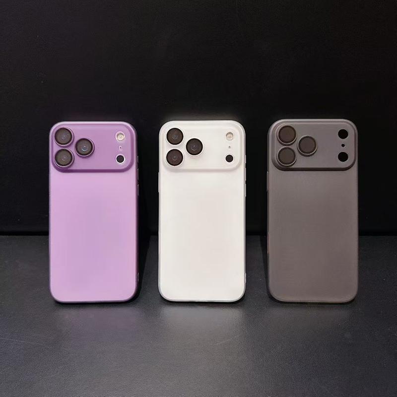 Ultra Thin Matte Silicone Case for iPhone Air 17 16 15 14 13 Pro Max Soft TPU Back Cover for iPhone 16 15 14 Plus Shell