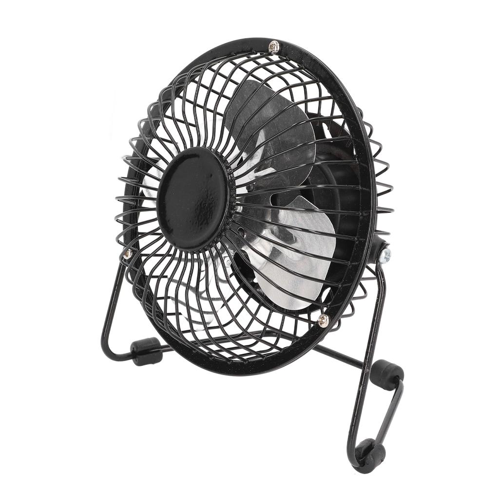 USB Small Desk Fan 360 Degrees  Rotation Super Sound Off Mini Fan Portable One Key Switch USB Desk Fan with