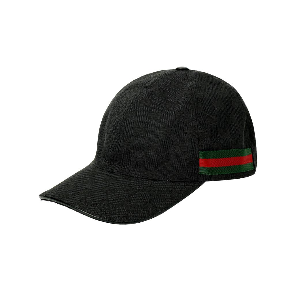 Gucci Plátené šiltovky Double G Pánske Čierne (Unisex) Šiltovky 200035 KQWBG 1060