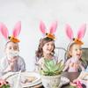1-20PCS Easter Decoration 2025 Plush Rabbit Ear Hair Hoop Bunny Ears Headband Theme Party Performance Headdress Easter Cosplay