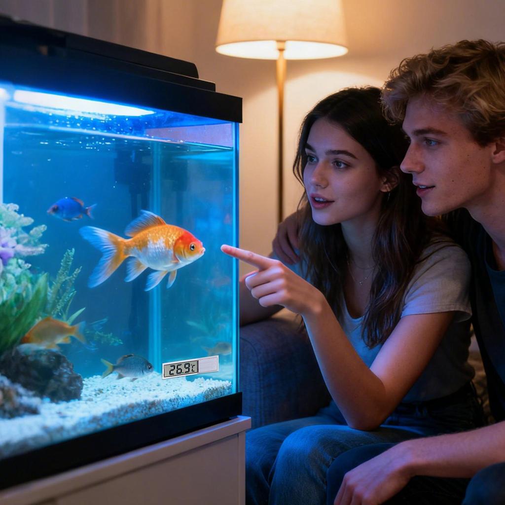 Digital Temperature Gauge For Aquarium 5-40 Fish Tank Temperature Gauge Freshwater Fish Tank Accessories For Saltwater