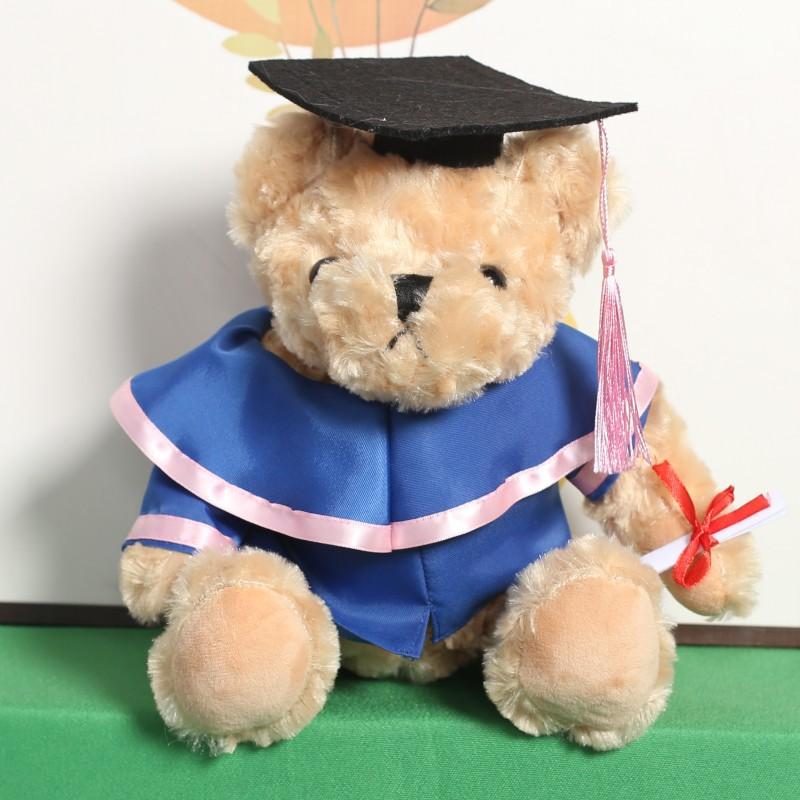 Cute Doctoral Bear Graduation Bear Doll Plush Toy Hat Doctoral Bear Doll Bachelor Bear