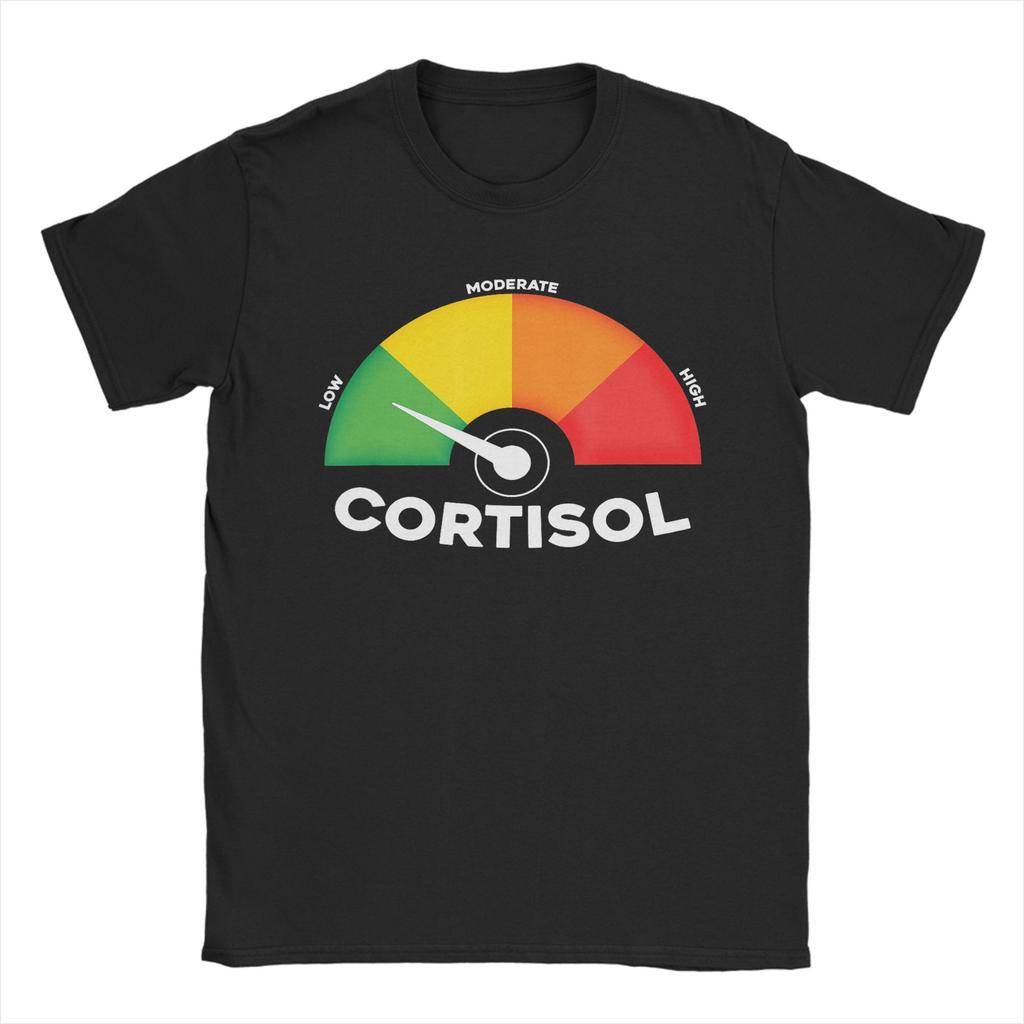 Leisure Funny Low Cortisol Level TShirt for Unisex Crew Neck  Cotton T Shirts  Short Sleeve Tee Shirt Printed Tops