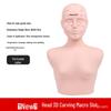 Bald Beauty Mannequin Head with Shoulders for Face Massage