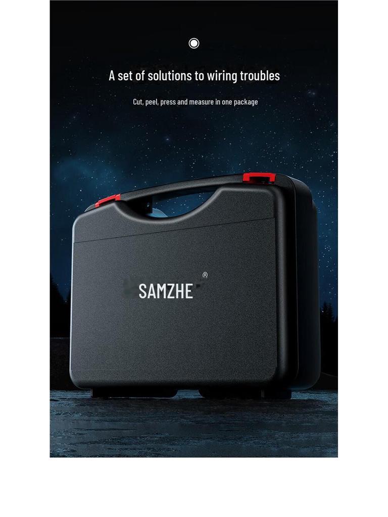 SAMZHE Network Tool Kit: Cable Pliers, Tester, Wire Stripper & Cutter