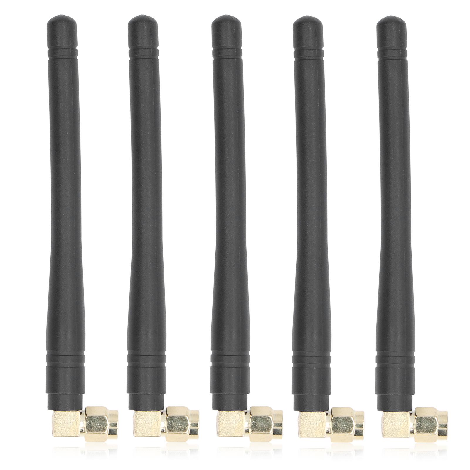 

5 Pcs Glue Stick Antenna 5G Omni High Gain SMA Male Elbow Interface Waterproof Antenna for Signal