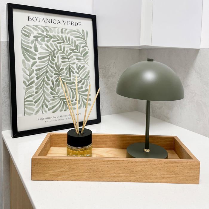 Plateau De Rangement - Creative Deco - Bois De Hêtre - 36 X 15 X 5 Cm - Organisateur Épices - Durable