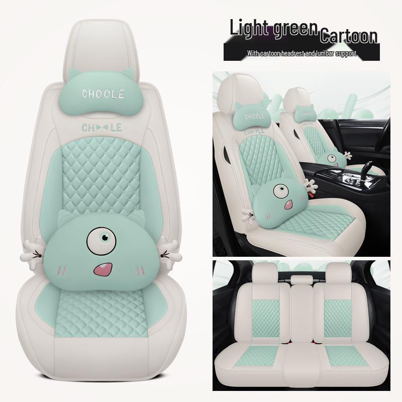 26 All-Season Universal Car Seat Covers – Wash-Free Ice Silk, Full Coverage Single Seat