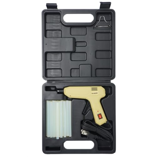 SUNDRY Glue Gun Set, 90-Second Rapid Heat-Up, Includes 30 Glue Sticks, Includes a Dedicated Storage Case, AC 100V Power Supply, Hot Bond, PSE Certifie