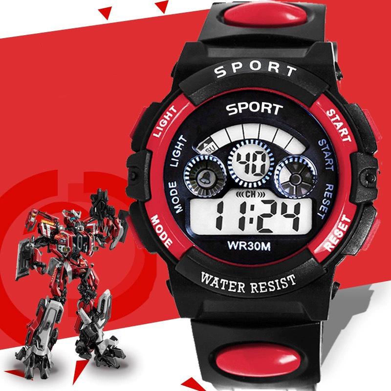 Kids' Waterproof Luminous Sports Watch with Alarm & Timer - Unisex Fashion