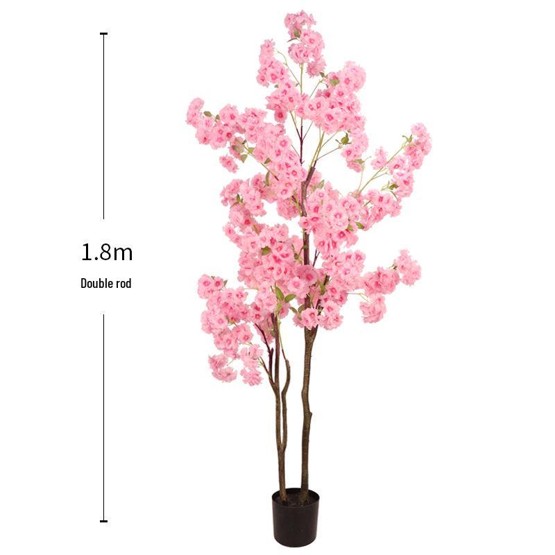 Large Artificial Cherry Blossom Tree for Indoor Display and Landscape Decoration