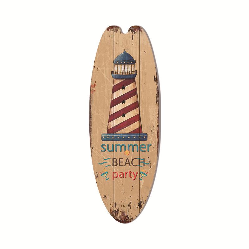 Hawaiian Surfboard Pendant Beach Wall Decoration Sign