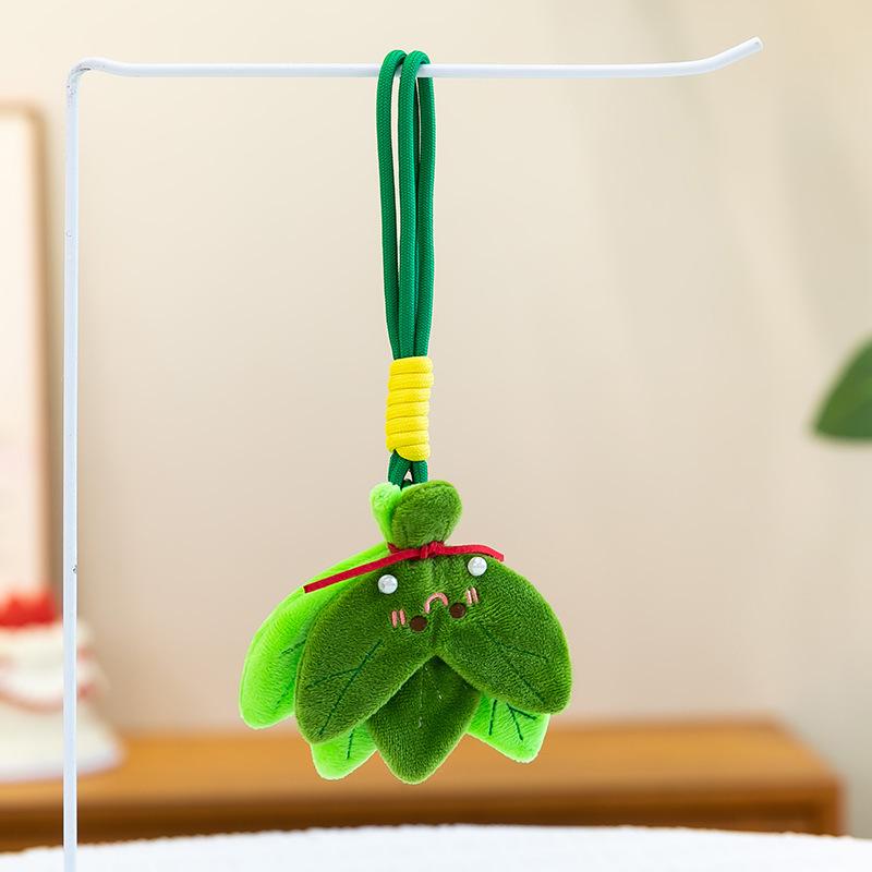 Dragon Boat Festival Zongzi Plush Keychain - Good Luck Graduation Gift 12cm
