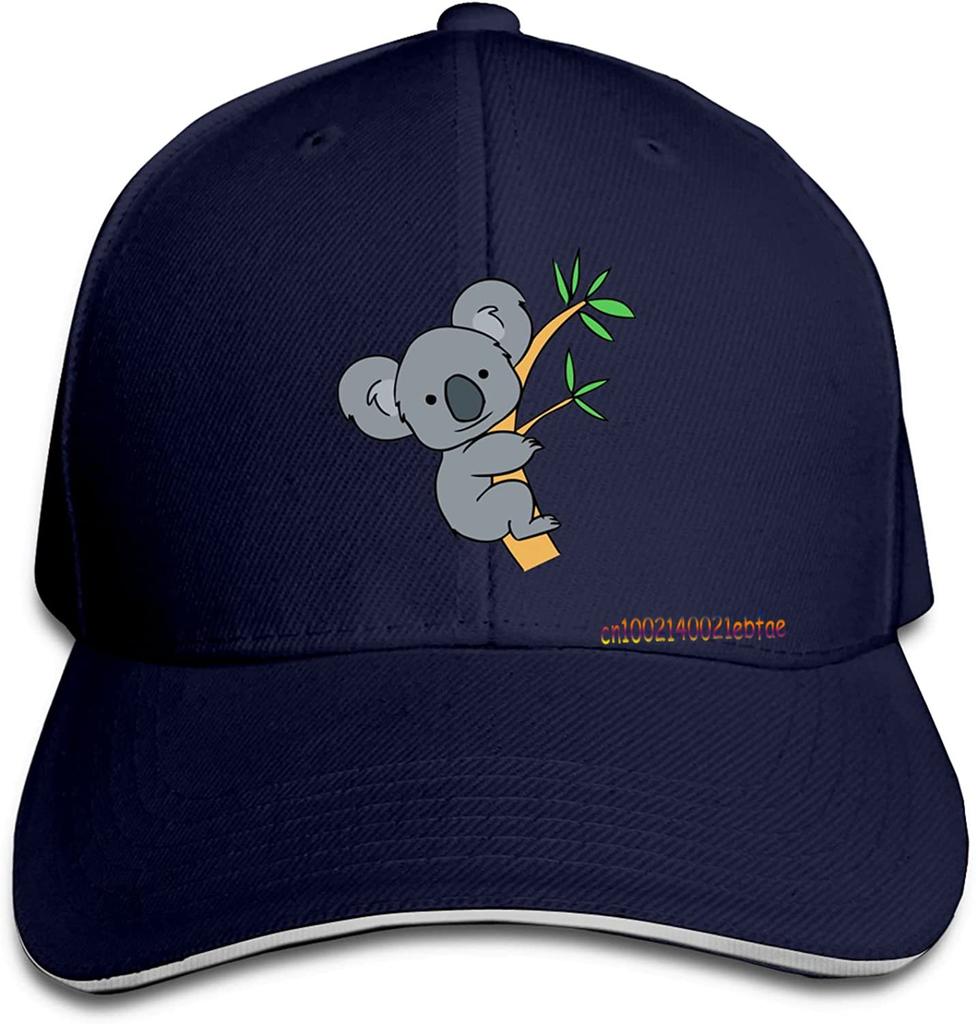 Koala Bear Baseball Hat Sandwich Cap Sun Hats Vintage Unisex Adjustable of Washable Trucker Caps