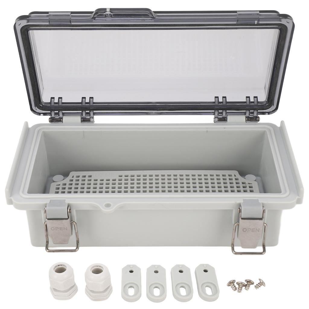 Cutie electrică în aer liber de 7,9 x 3,9 x 2,8 inci, cutie de conexiuni electrică din plastic impermeabilă IP67 cu Transpa