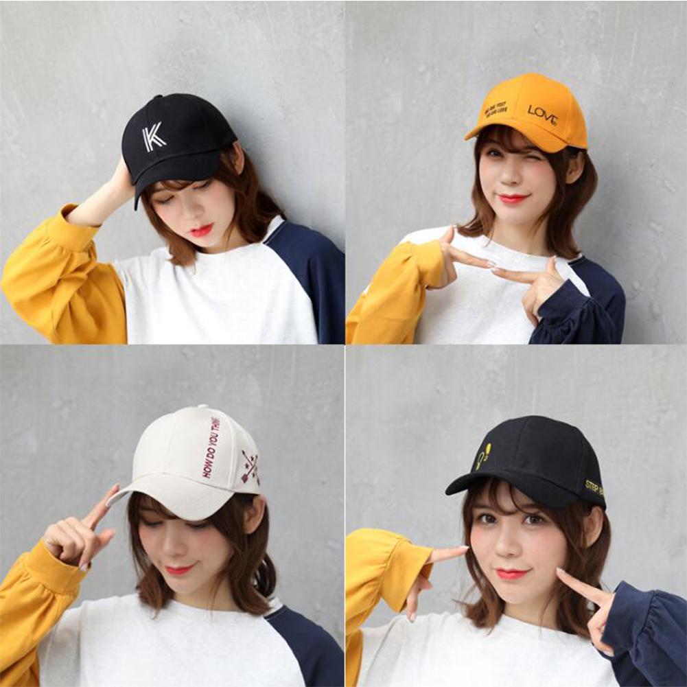 Men Women Simple Casual Hip-Hop Adjustable Letter Embroidery Baseball Cap