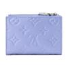 Louis Vuitton Lisa Geldbörse Blue Frost Monogramm Geprägt Empreinte Rindsleder Damen Geldbörsen M26518