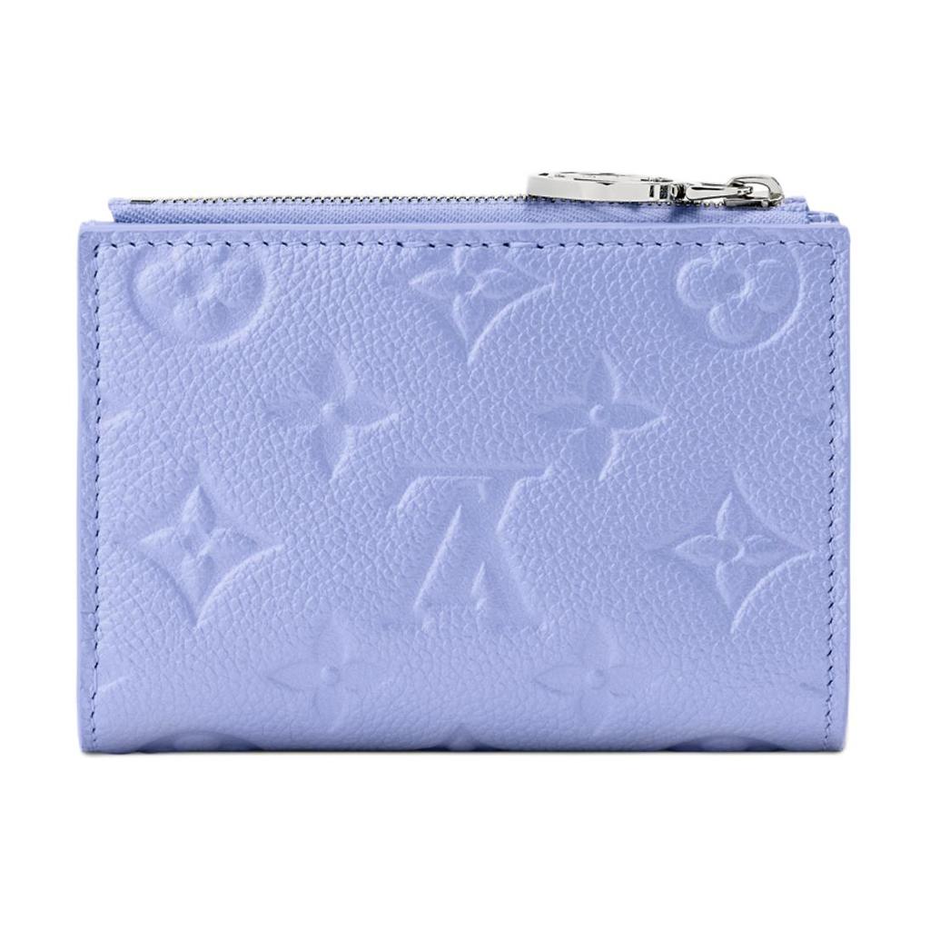 Louis Vuitton Lisa Geldbörse Blue Frost Monogramm Geprägt Empreinte Rindsleder Damen Geldbörsen M26518