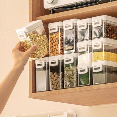 Sealed Jar Food Grade Stackable Design Kitchen Storage Box Thickened Moisture-proof Flour Sugar Spice Storage Container
