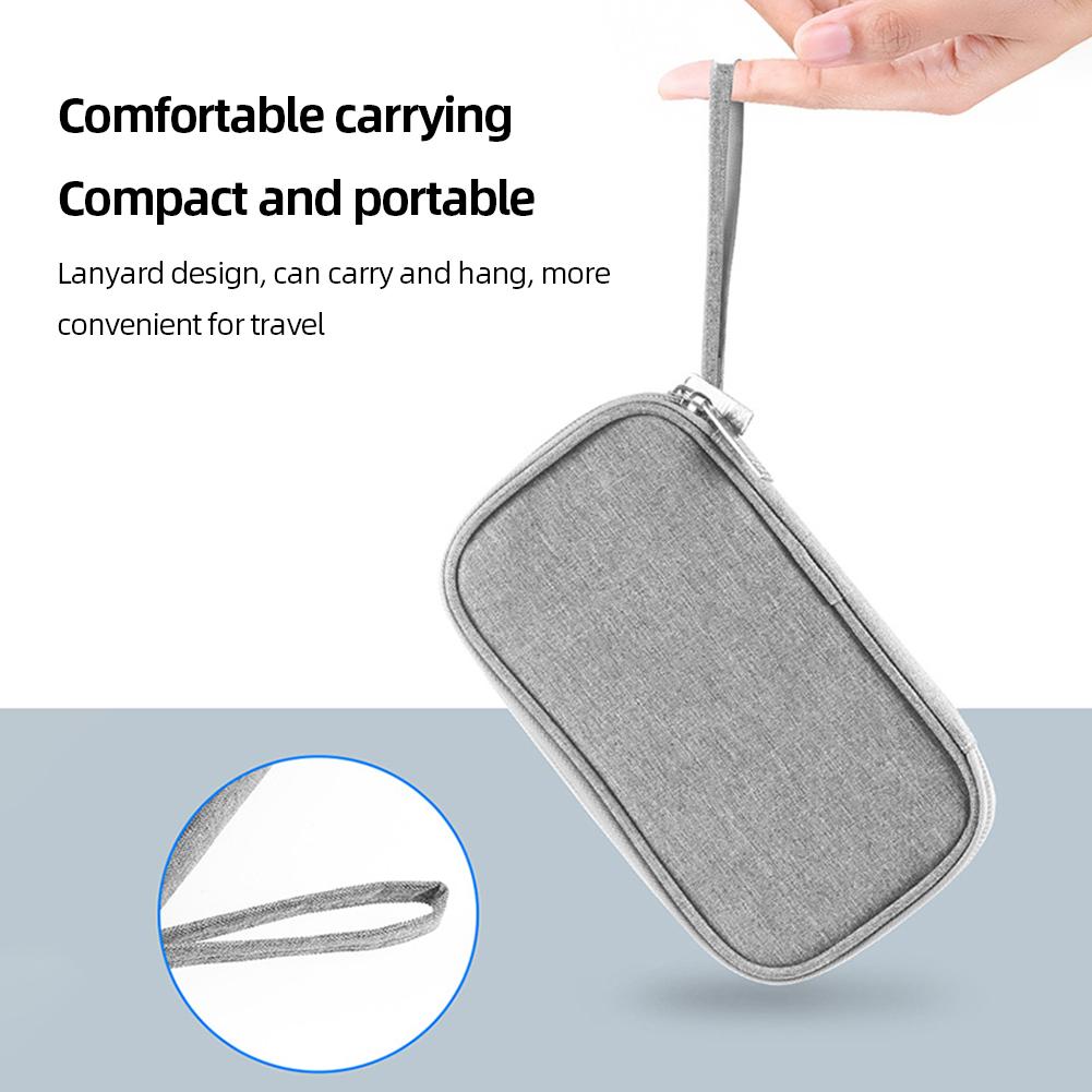Portable Digital Storage Pouch Travel Cable Bag Charger Data Cable USB Bag Organizer Waterproof Electronic Accessory Storage Bag