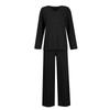 Women's Solid Color Sexy Casual Slim New Fashion Feminine Suit Two-piece Set