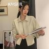 Kaiser Women's Genuine Leather Single-Breasted Jacket