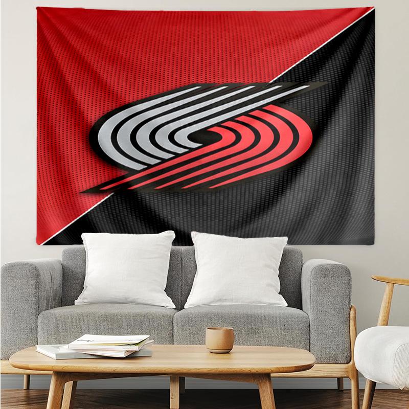 Trail Blazers Logo Quick-Dry Tapestry Hanging for Bedroom,Livingroom, Playroom,Decor Art Room Wall Tapestry Holiday and Birthday Gifts