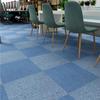 Dark Blue Flame Retardant Nylon Carpet for Conference Rooms & Billiard Halls: Square PVC Wall-to-Wall Mat