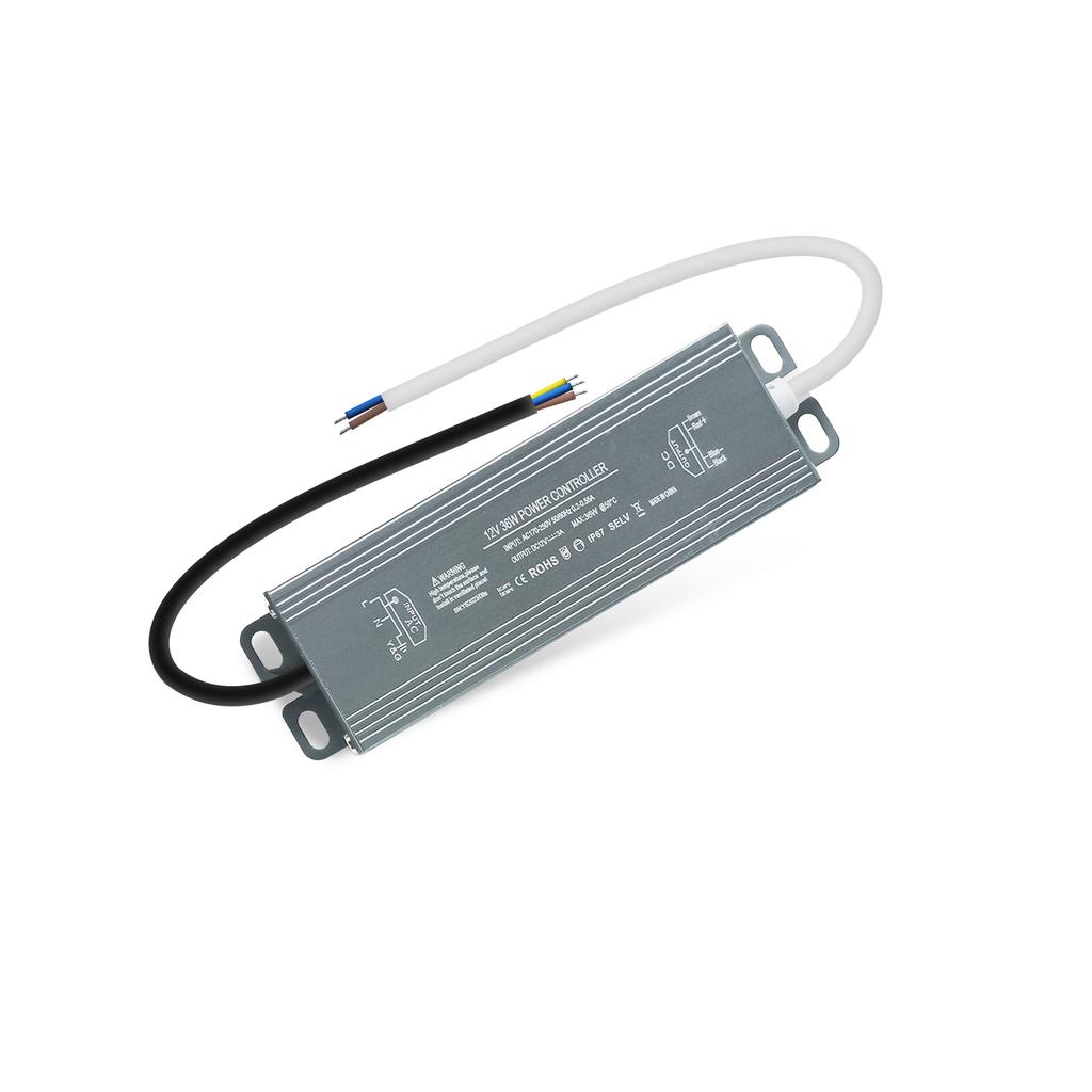 Outdoor LED Driver IP67 Waterproof AC 110-250V to DC 12V/24V Power Supply Transformer 60W-600W for LED Lighting